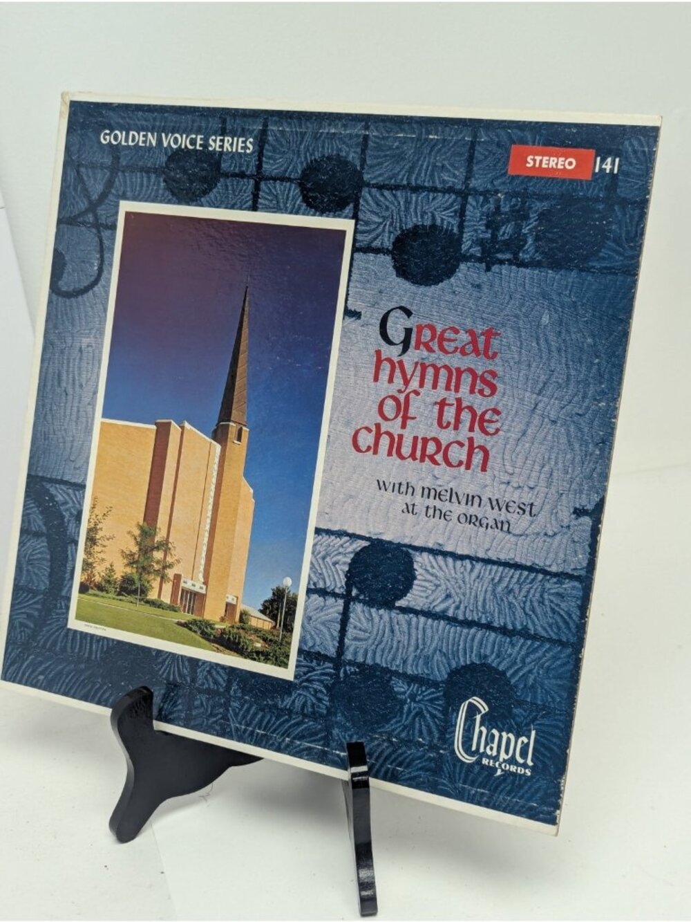 Great Hymns Of The Church ST-141 Melvin West Chapel Records Vinyl Golden Voice